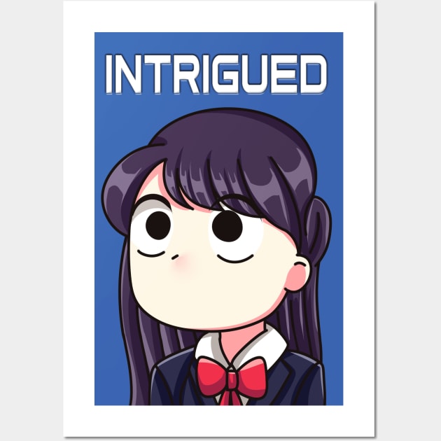 Komi Can't Communicate - intrigued Wall Art by Dokey4Artist